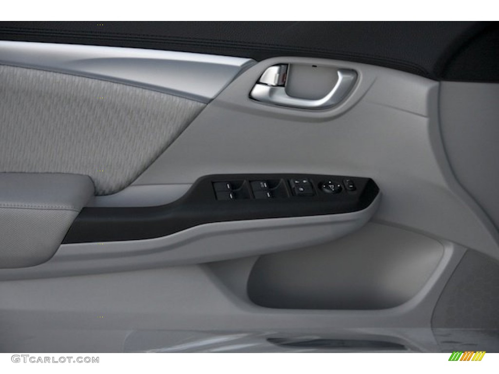 2015 Honda Civic EX Sedan Gray Door Panel Photo #98143676