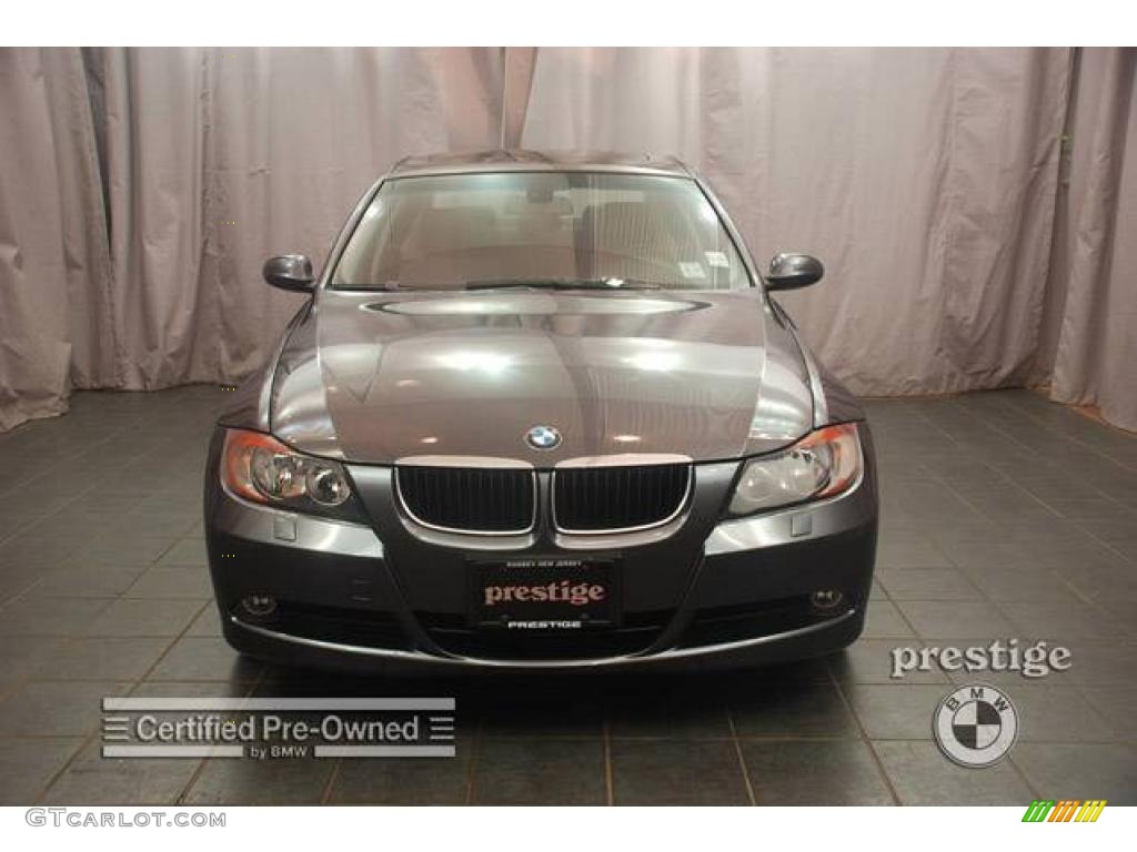2007 3 Series 328xi Sedan - Sparkling Graphite Metallic / Terra/Black Dakota Leather photo #6