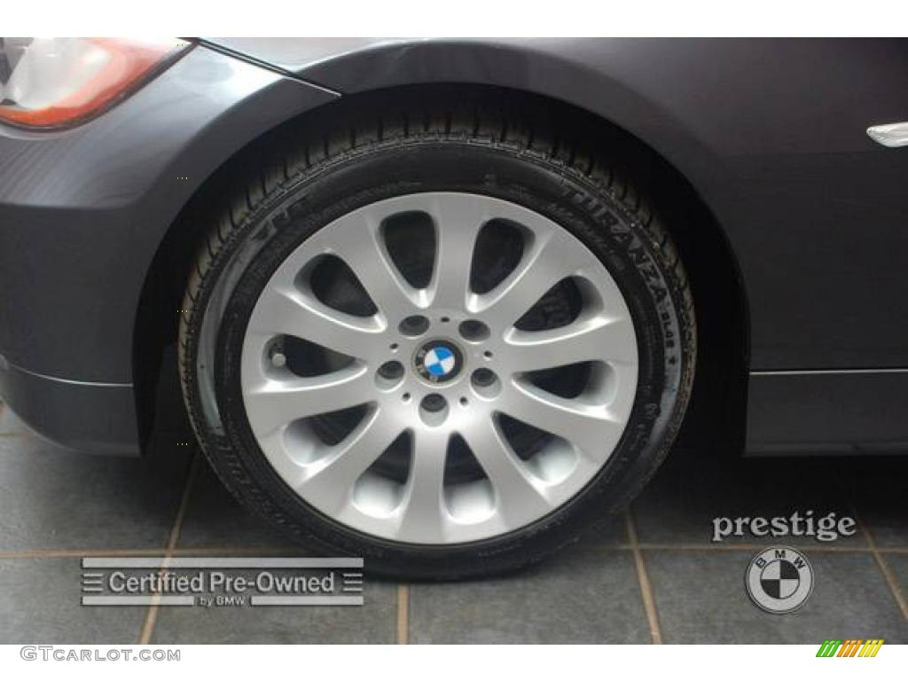 2007 3 Series 328xi Sedan - Sparkling Graphite Metallic / Terra/Black Dakota Leather photo #8