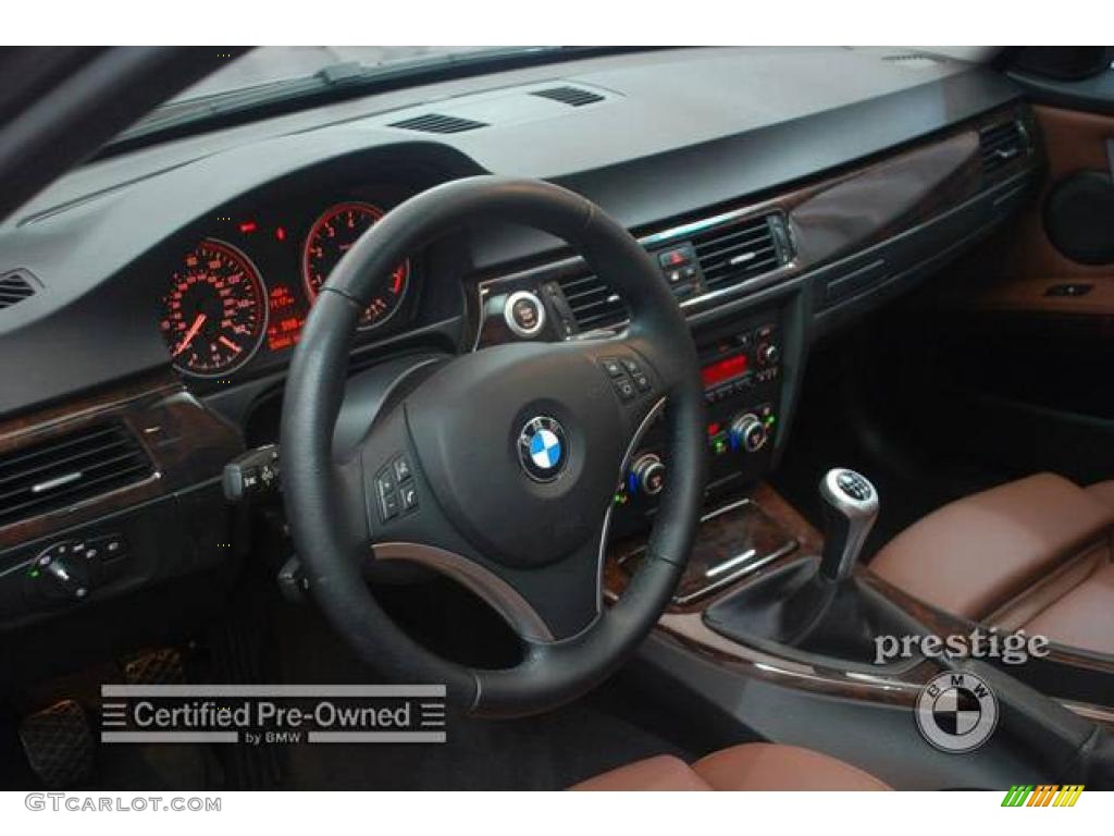 2007 3 Series 328xi Sedan - Sparkling Graphite Metallic / Terra/Black Dakota Leather photo #15