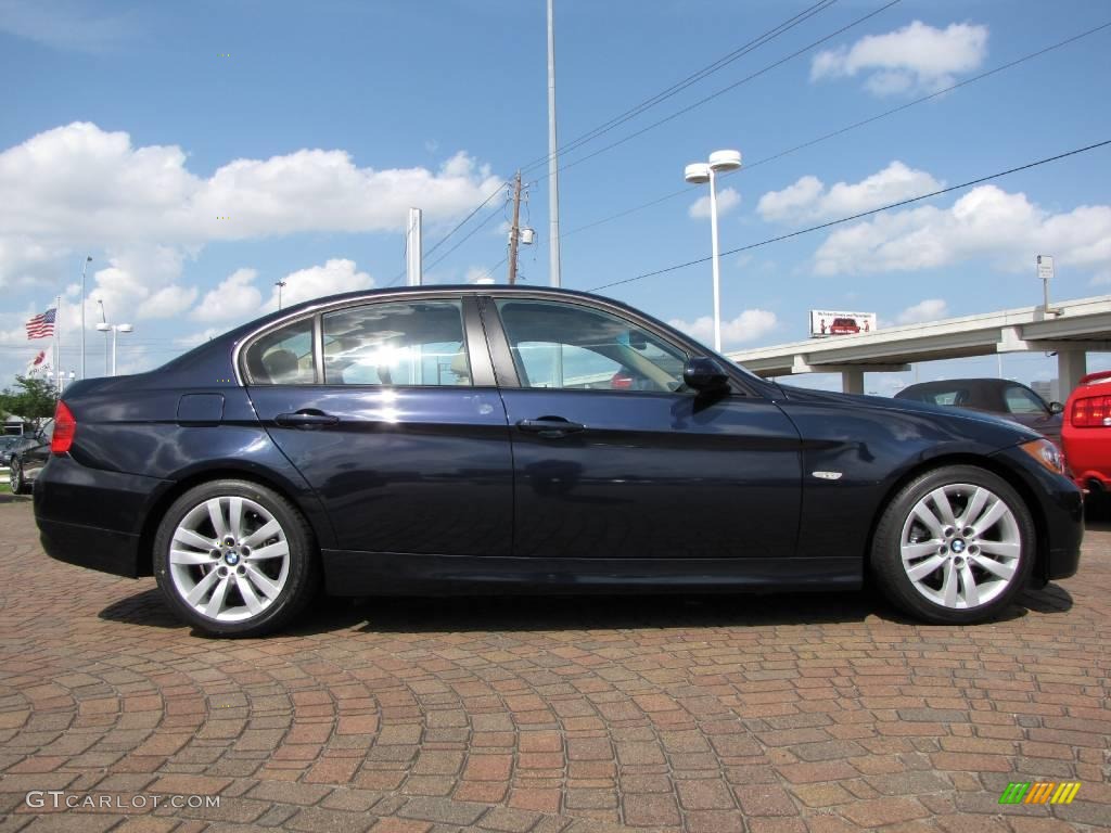 2007 3 Series 328i Sedan - Monaco Blue Metallic / Beige photo #6