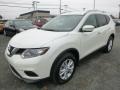 Pearl White 2015 Nissan Rogue SV AWD Exterior