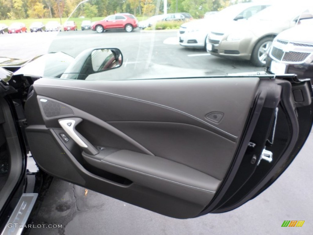 2015 Chevrolet Corvette Stingray Coupe Z51 Jet Black Door Panel Photo #98146061