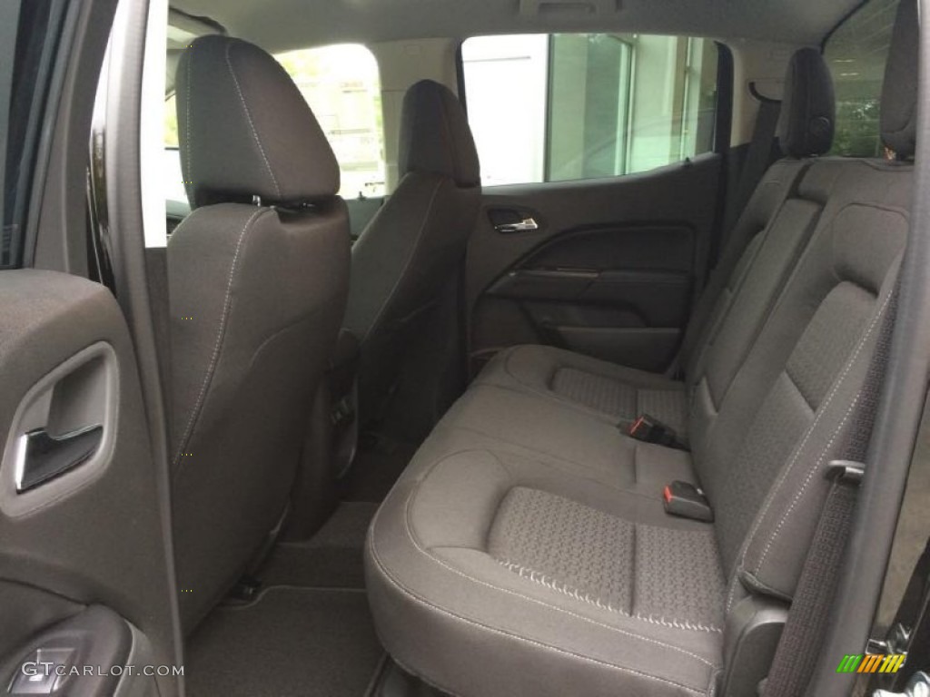 Jet Black Interior 2015 GMC Canyon SLE Crew Cab 4x4 Photo #98146535