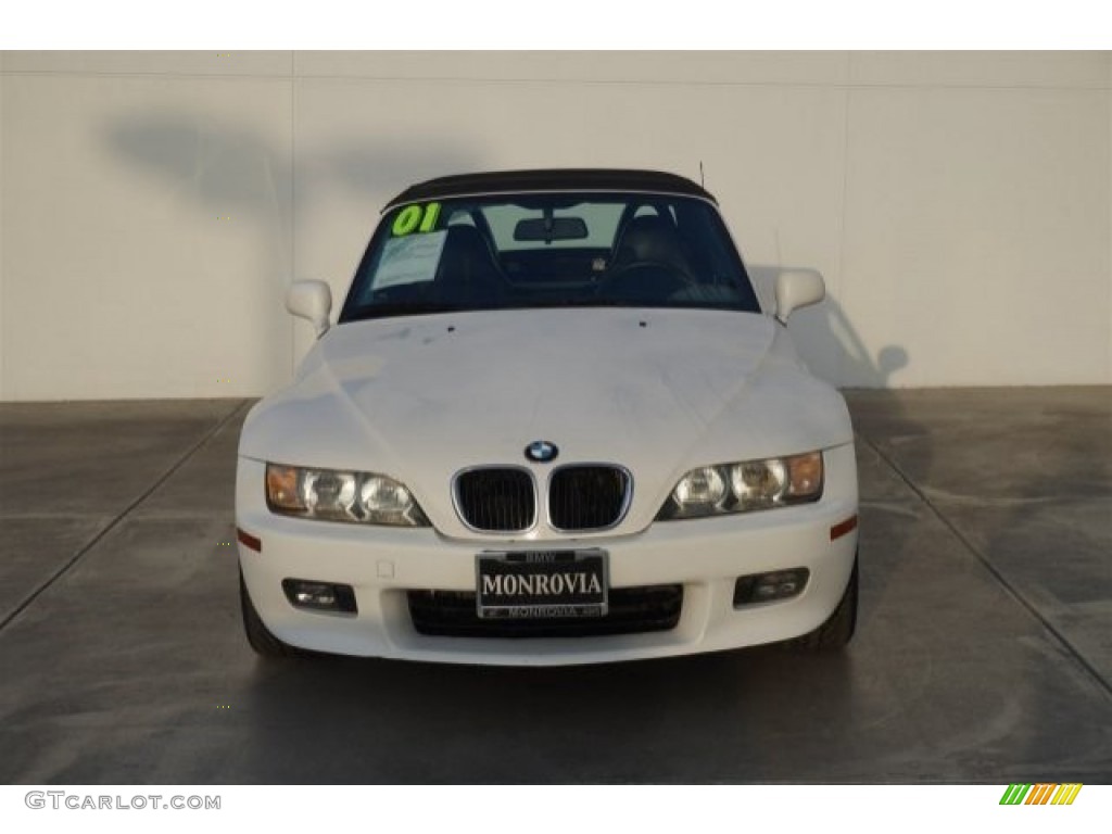 2001 Z3 2.5i Roadster - Alpine White / Black photo #9