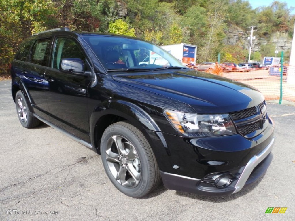 Pitch Black 2015 Dodge Journey Crossroad AWD Exterior Photo #98147227