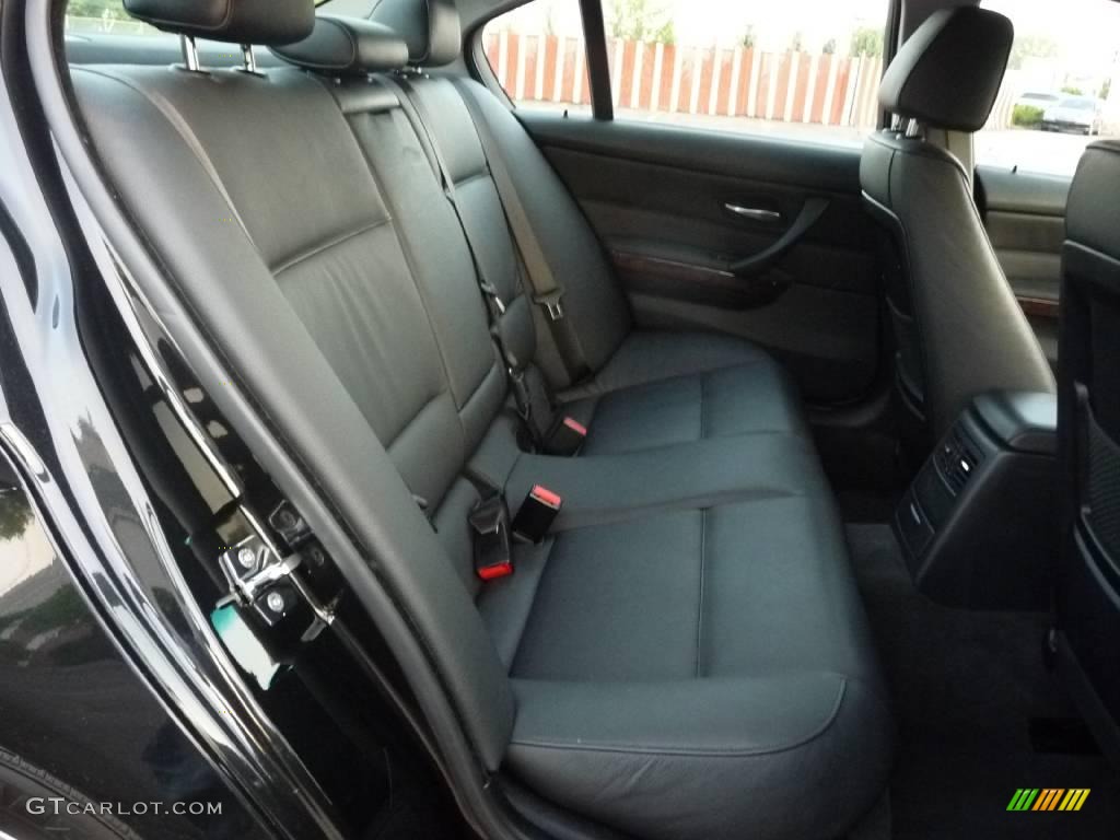 2007 3 Series 328xi Sedan - Jet Black / Black photo #7