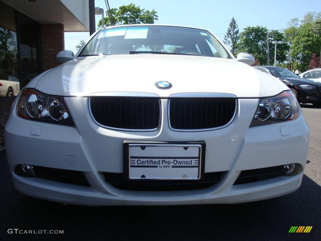 2007 3 Series 328xi Sedan - Alpine White / Black photo #2