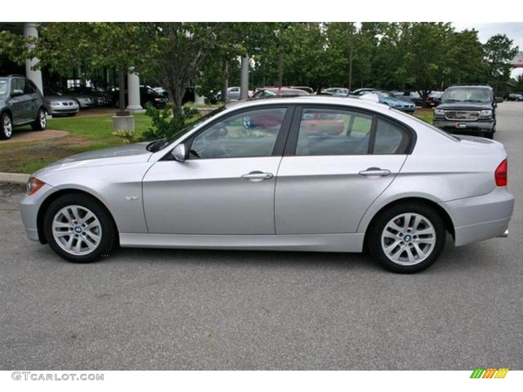 2007 3 Series 328i Sedan - Titanium Silver Metallic / Grey Dakota Leather photo #2