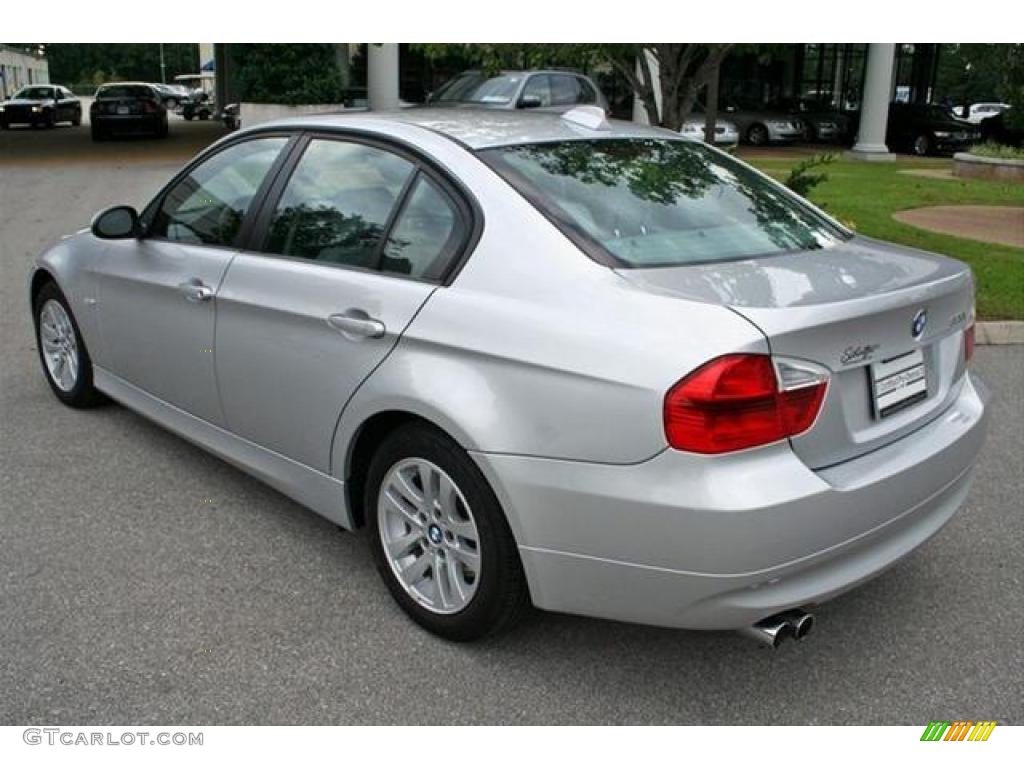 2007 3 Series 328i Sedan - Titanium Silver Metallic / Grey Dakota Leather photo #3