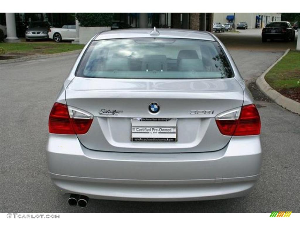 2007 3 Series 328i Sedan - Titanium Silver Metallic / Grey Dakota Leather photo #4