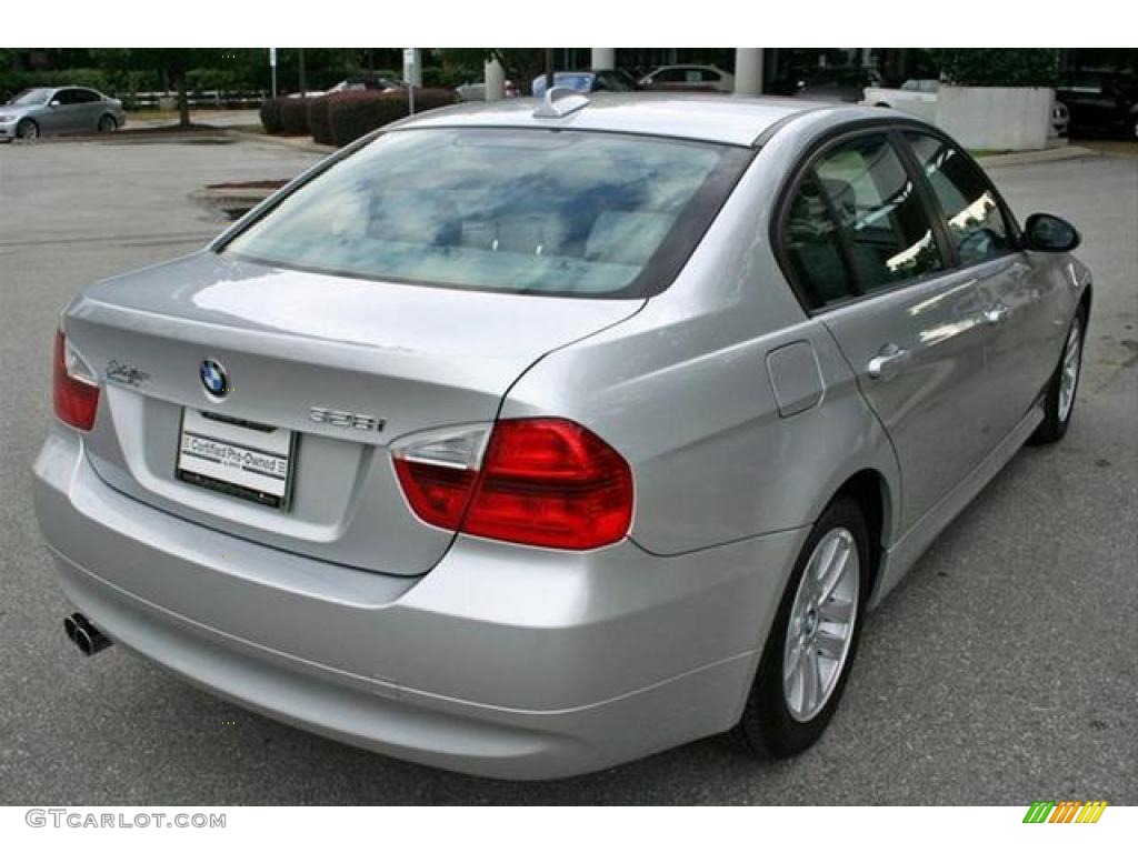 2007 3 Series 328i Sedan - Titanium Silver Metallic / Grey Dakota Leather photo #5
