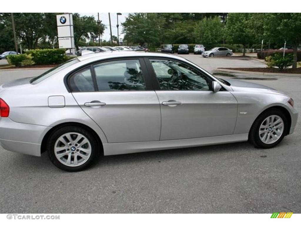 2007 3 Series 328i Sedan - Titanium Silver Metallic / Grey Dakota Leather photo #6