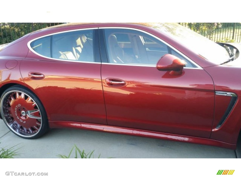 2010 Panamera S - Ruby Red Metallic / Luxor Beige photo #4