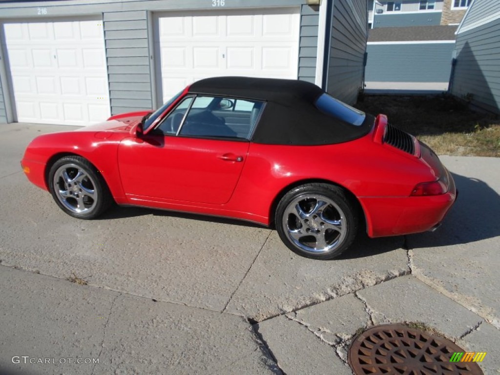 1995 911 Carrera Cabriolet - Guards Red / Classic Grey photo #5