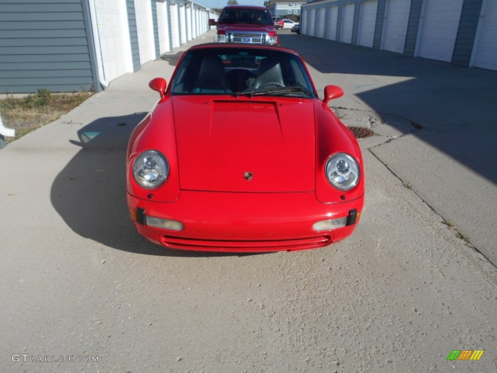 1995 911 Carrera Cabriolet - Guards Red / Classic Grey photo #6