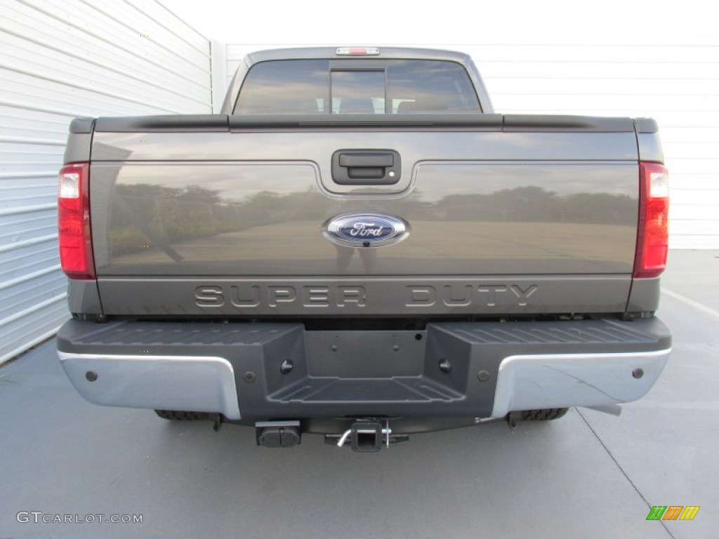 2015 F250 Super Duty Lariat Crew Cab 4x4 - Magnetic / Black photo #5