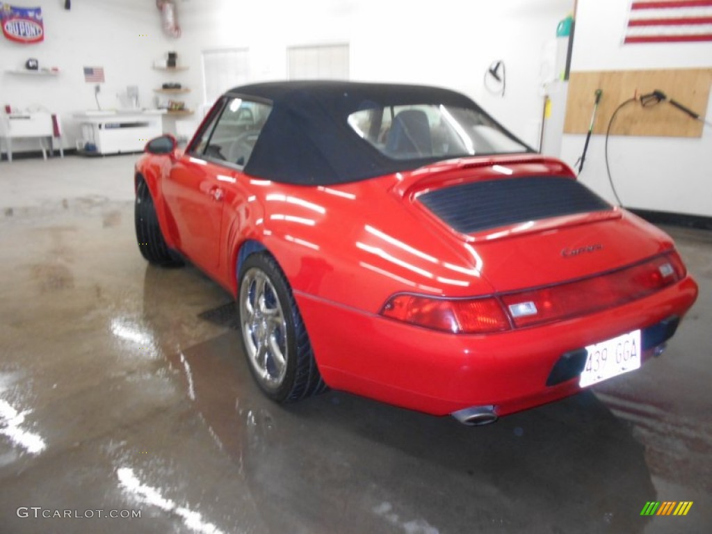 1995 911 Carrera Cabriolet - Guards Red / Classic Grey photo #17