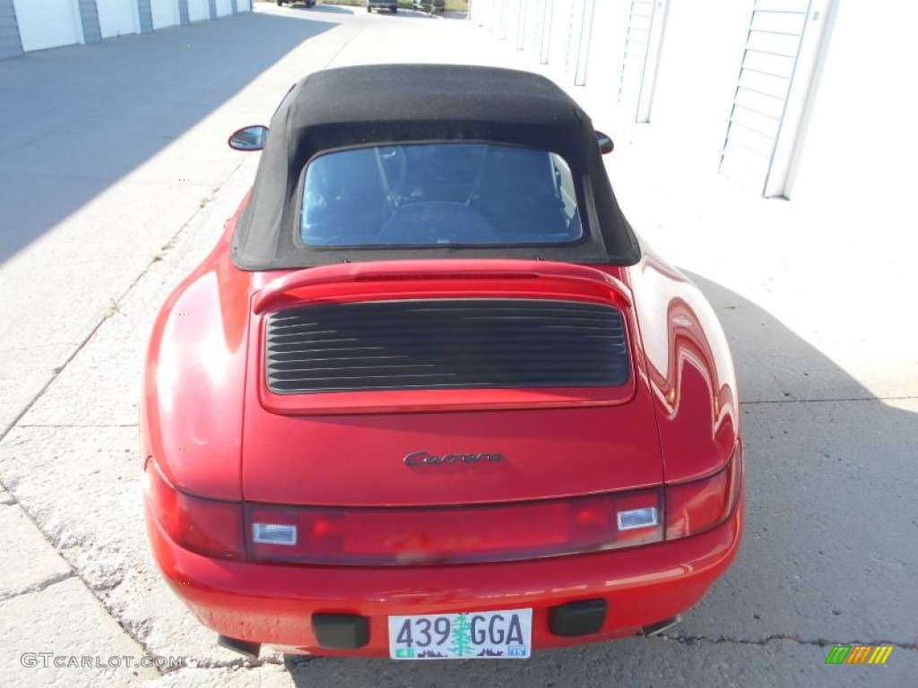 1995 911 Carrera Cabriolet - Guards Red / Classic Grey photo #18
