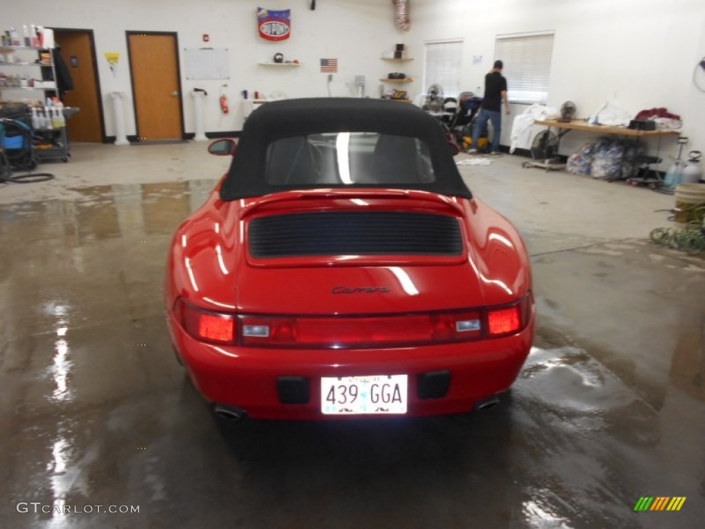 1995 911 Carrera Cabriolet - Guards Red / Classic Grey photo #19