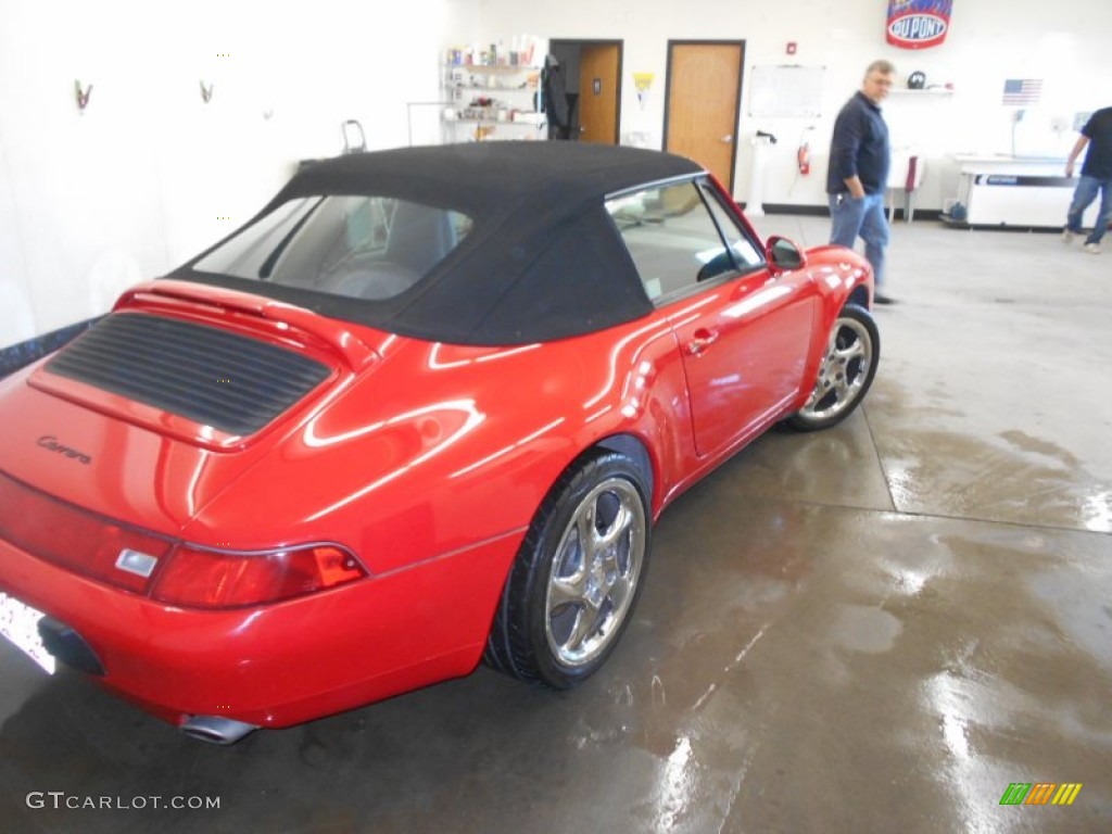 1995 911 Carrera Cabriolet - Guards Red / Classic Grey photo #20
