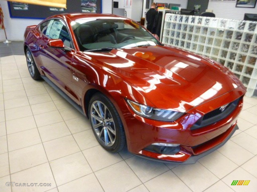 2015 Mustang GT Premium Coupe - Ruby Red Metallic / Ebony photo #3