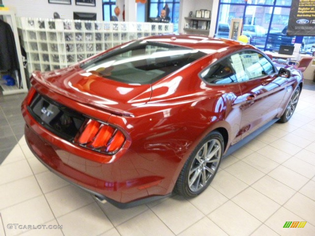 2015 Mustang GT Premium Coupe - Ruby Red Metallic / Ebony photo #4