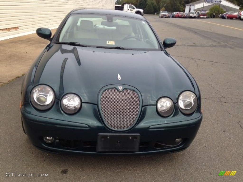 2003 S-Type R - Jaguar Racing Green / Sand photo #3