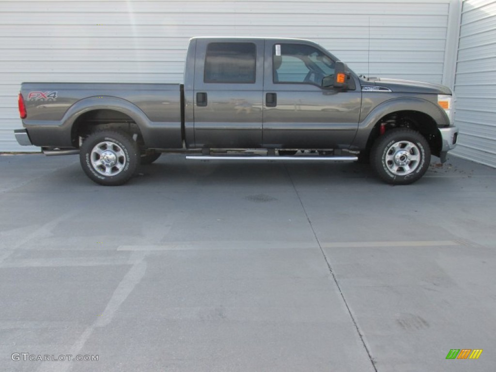 2015 F250 Super Duty XLT Crew Cab 4x4 - Magnetic / Steel photo #3