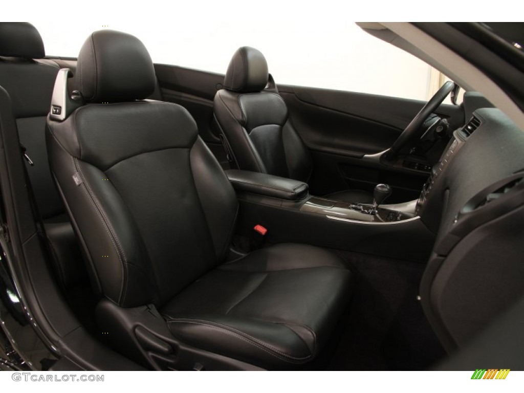 Black Interior 2010 Lexus IS 350C Convertible Photo #98153730