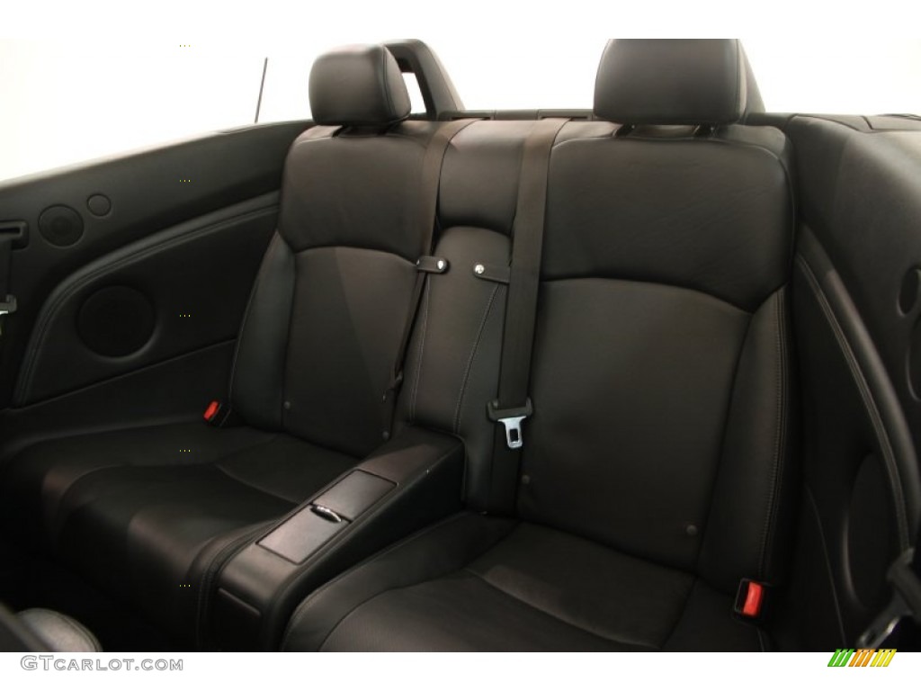 Black Interior 2010 Lexus IS 350C Convertible Photo #98153775