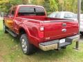 2015 Ruby Red Ford F250 Super Duty Lariat Crew Cab 4x4  photo #2