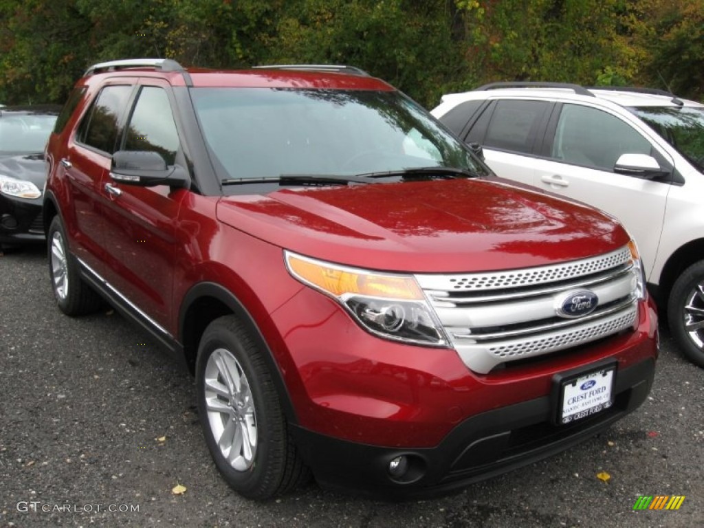 2015 Explorer XLT 4WD - Ruby Red / Charcoal Black photo #1