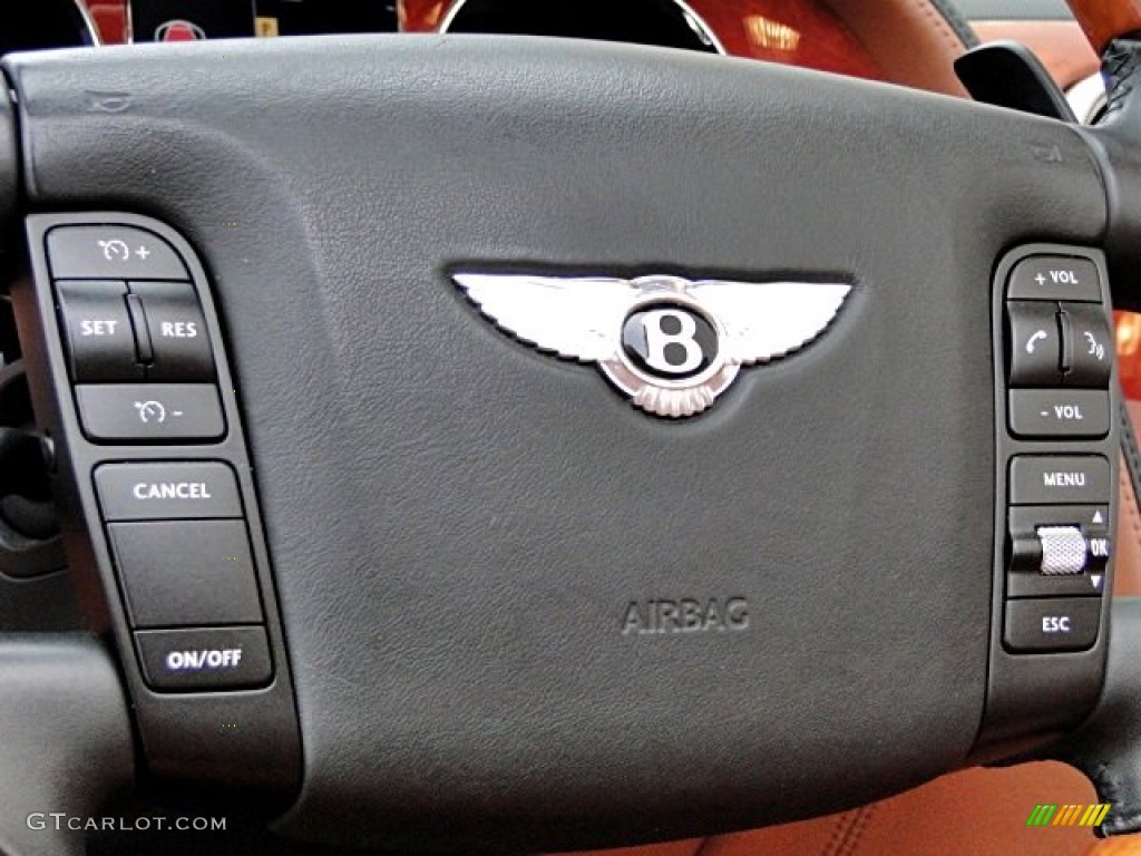2007 Bentley Continental GTC Standard Continental GTC Model Saddle Steering Wheel Photo #98159751