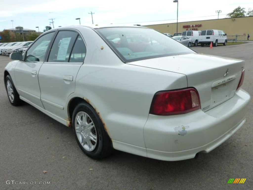 2003 Galant ES - Dover White Pearl / Gray photo #2
