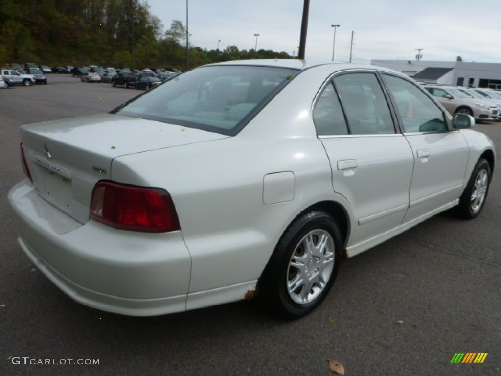2003 Galant ES - Dover White Pearl / Gray photo #4