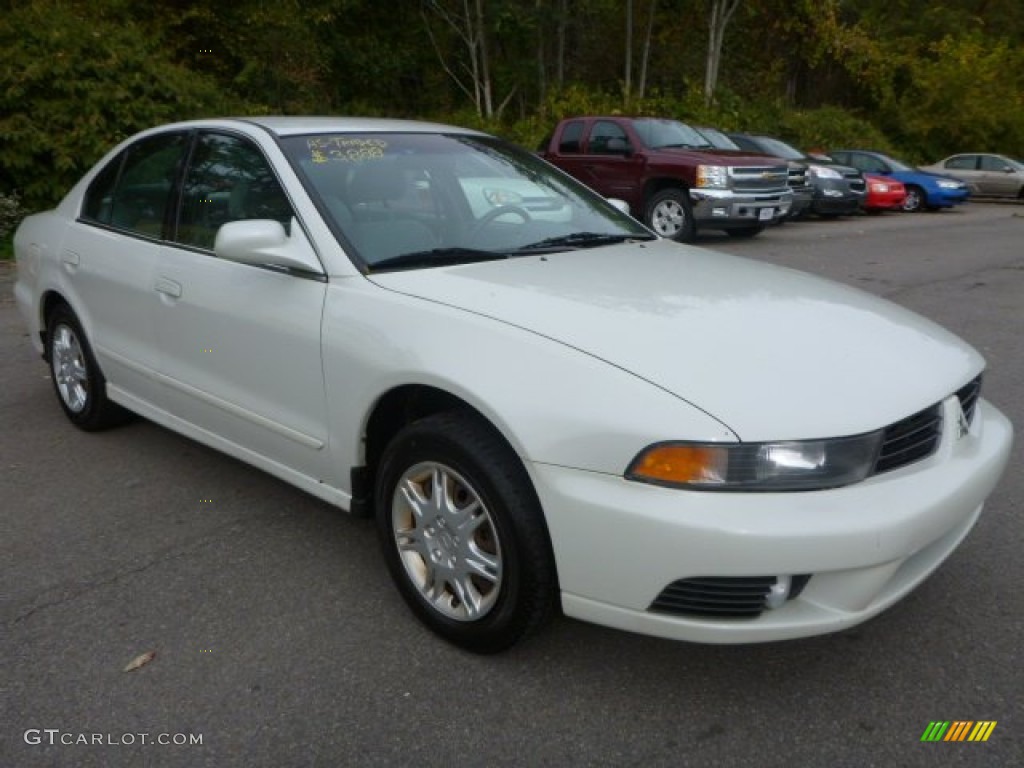 2003 Galant ES - Dover White Pearl / Gray photo #5