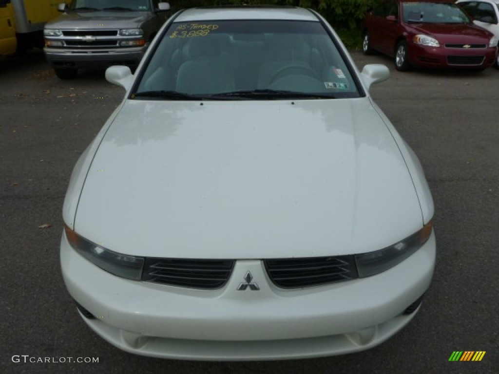 2003 Galant ES - Dover White Pearl / Gray photo #6