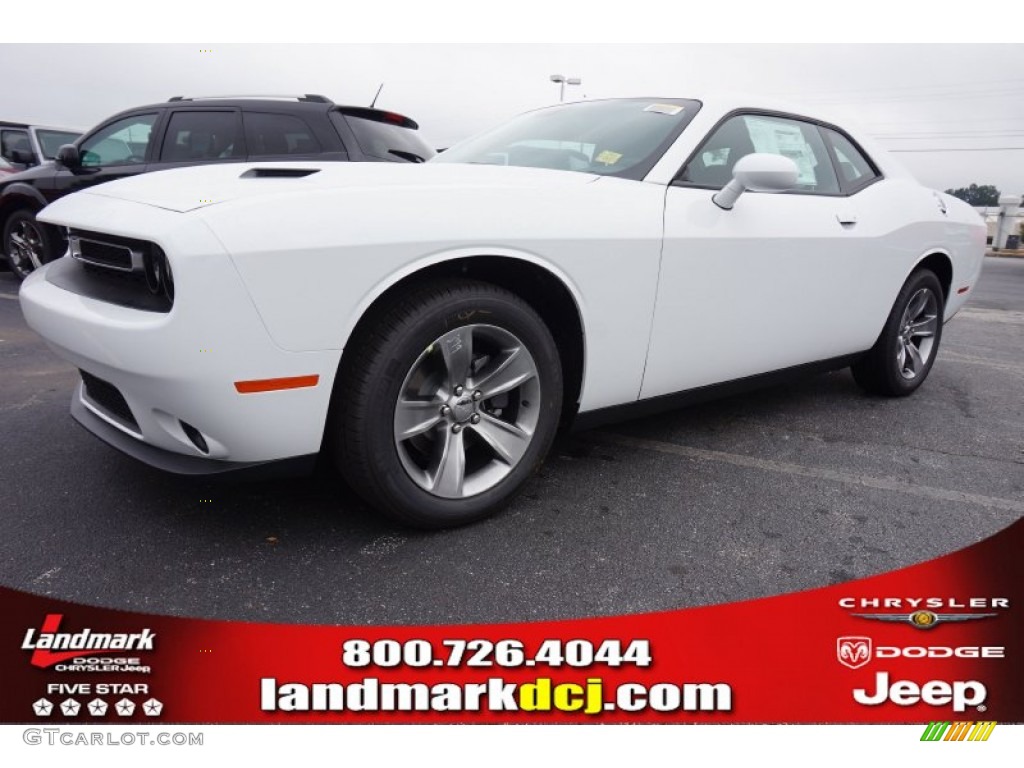 2015 Challenger SXT - Bright White / Black photo #1