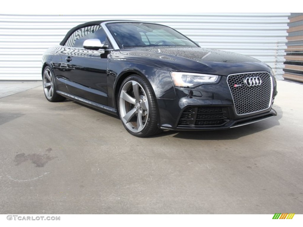 2013 RS 5 4.2 FSI quattro Coupe - Panther Black Crystal / Black Fine Nappa Leather/Rock Gray Stitching photo #2