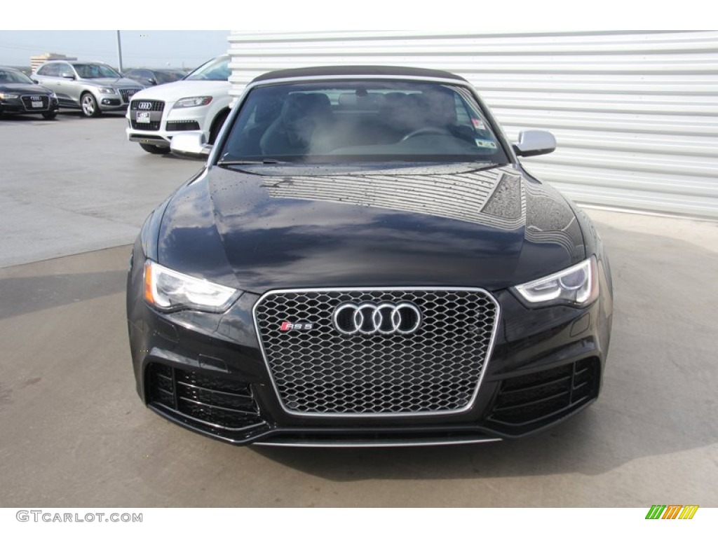 2013 RS 5 4.2 FSI quattro Coupe - Panther Black Crystal / Black Fine Nappa Leather/Rock Gray Stitching photo #4