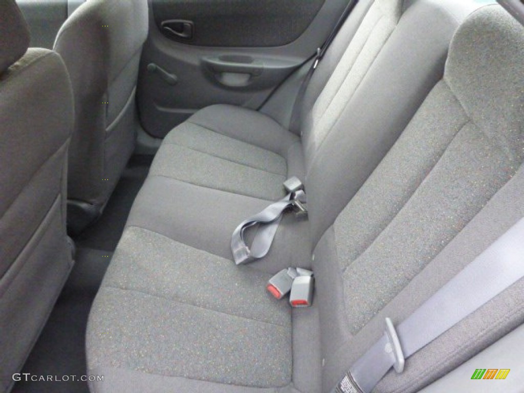 2002 Accent GL Sedan - Retro Red / Gray photo #9