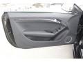 Black Fine Nappa Leather/Rock Gray Stitching Door Panel Photo for 2013 Audi RS 5 #98165274