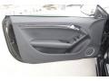 Black Fine Nappa Leather/Rock Gray Stitching 2013 Audi RS 5 4.2 FSI quattro Coupe Door Panel