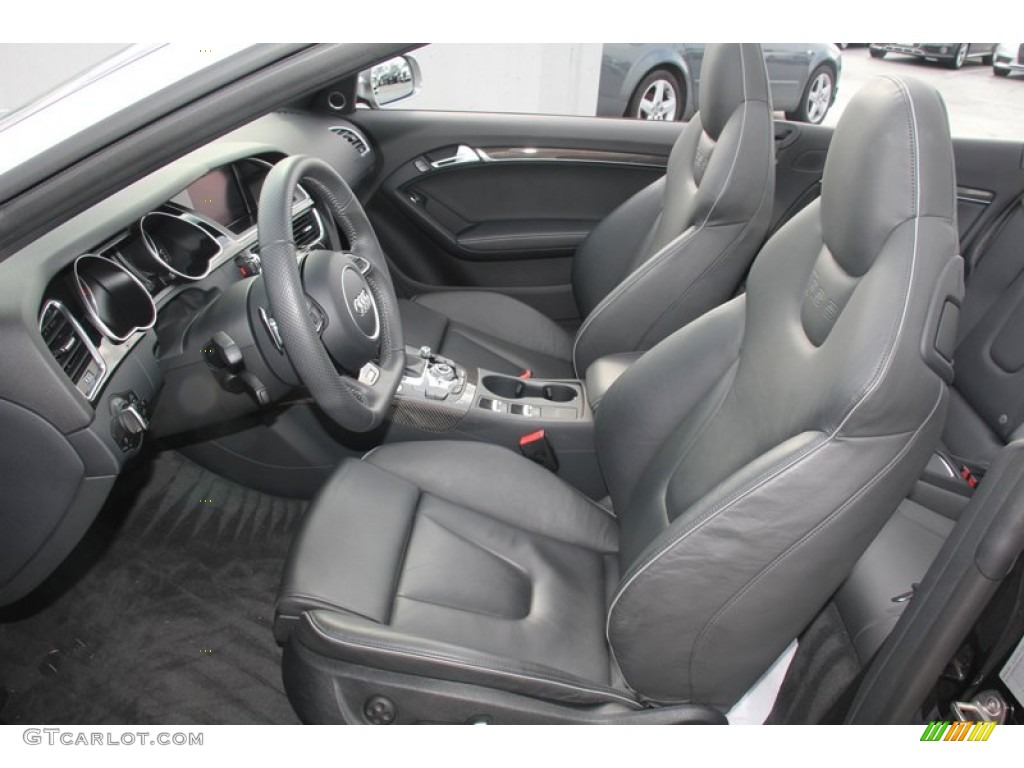 2013 RS 5 4.2 FSI quattro Coupe - Panther Black Crystal / Black Fine Nappa Leather/Rock Gray Stitching photo #16