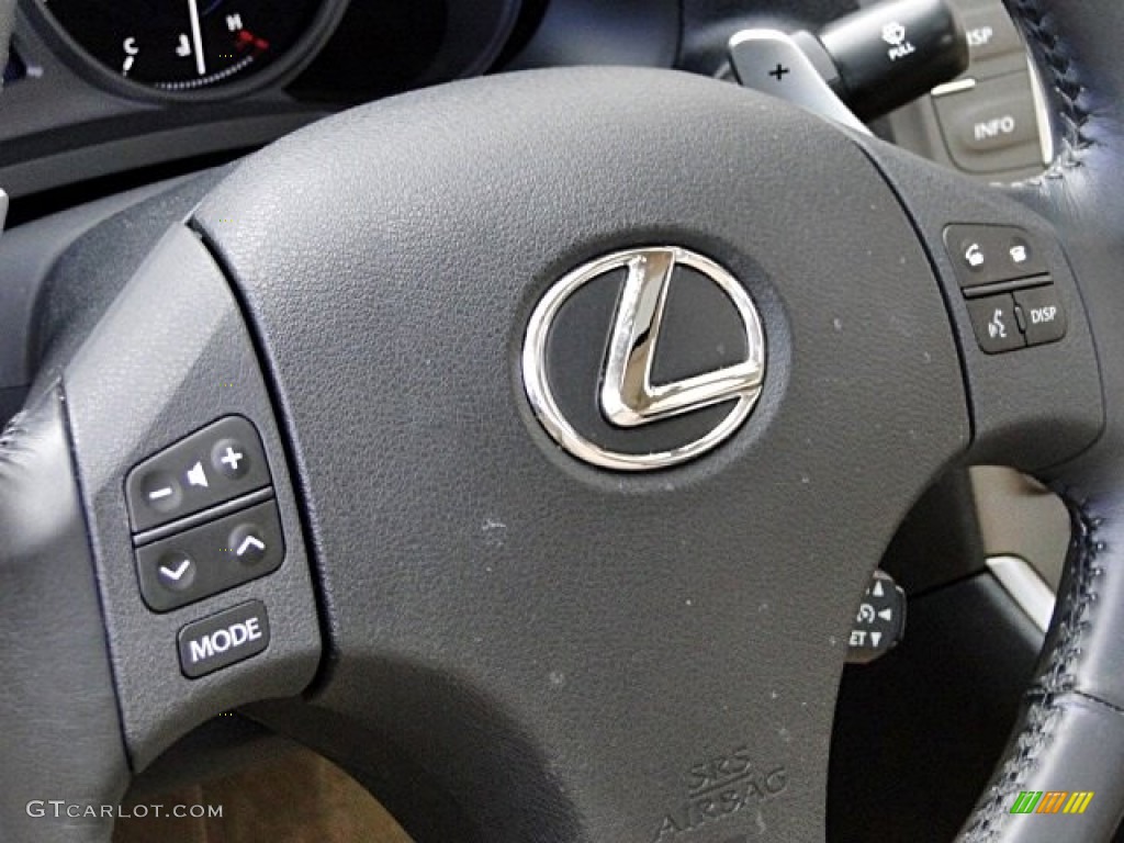 2007 Lexus IS 250 Cashmere Steering Wheel Photo #98165480