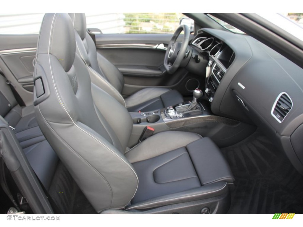 2013 RS 5 4.2 FSI quattro Coupe - Panther Black Crystal / Black Fine Nappa Leather/Rock Gray Stitching photo #32