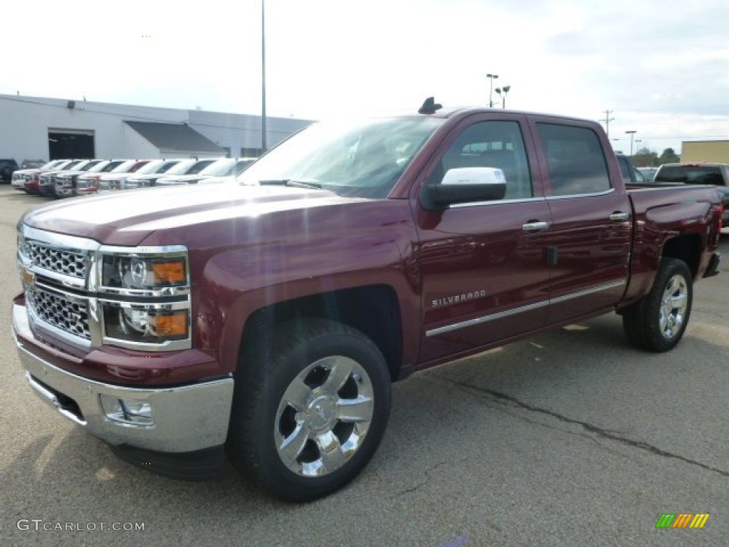 2015 Silverado 1500 LTZ Crew Cab 4x4 - Deep Ruby Metallic / Cocoa/Dune photo #1