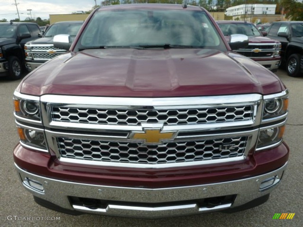 2015 Silverado 1500 LTZ Crew Cab 4x4 - Deep Ruby Metallic / Cocoa/Dune photo #8