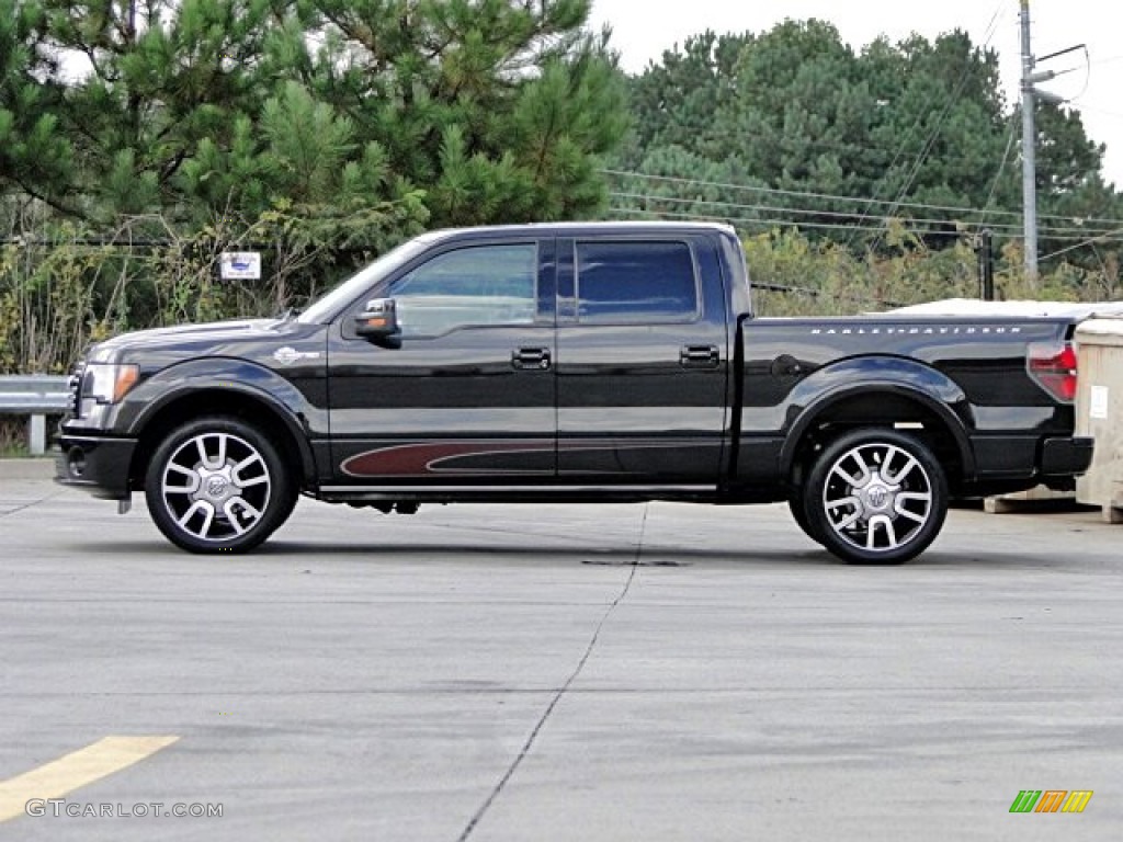 2010 F150 Harley-Davidson SuperCrew - Tuxedo Black / Harley Davidson Lava Red/Black photo #7